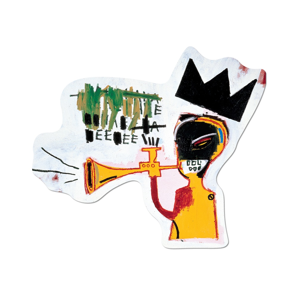 Trumpet by Jean-Michel Basquiat - Die-Cut Sticker