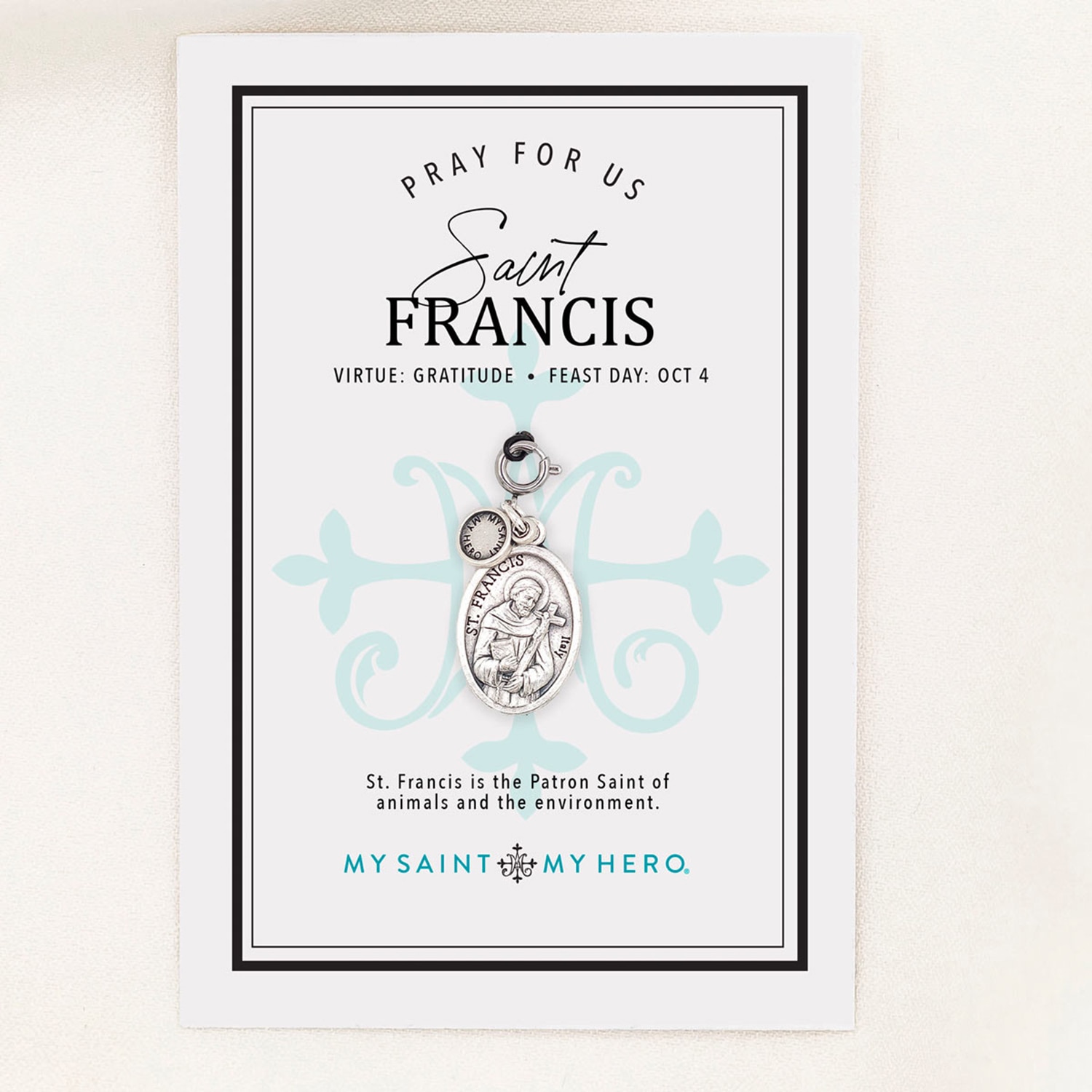 My Saint My Hero St. Francis & St. Anthony Medal