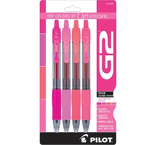 G2 Boost Gel Pen Pink Asst 4pk