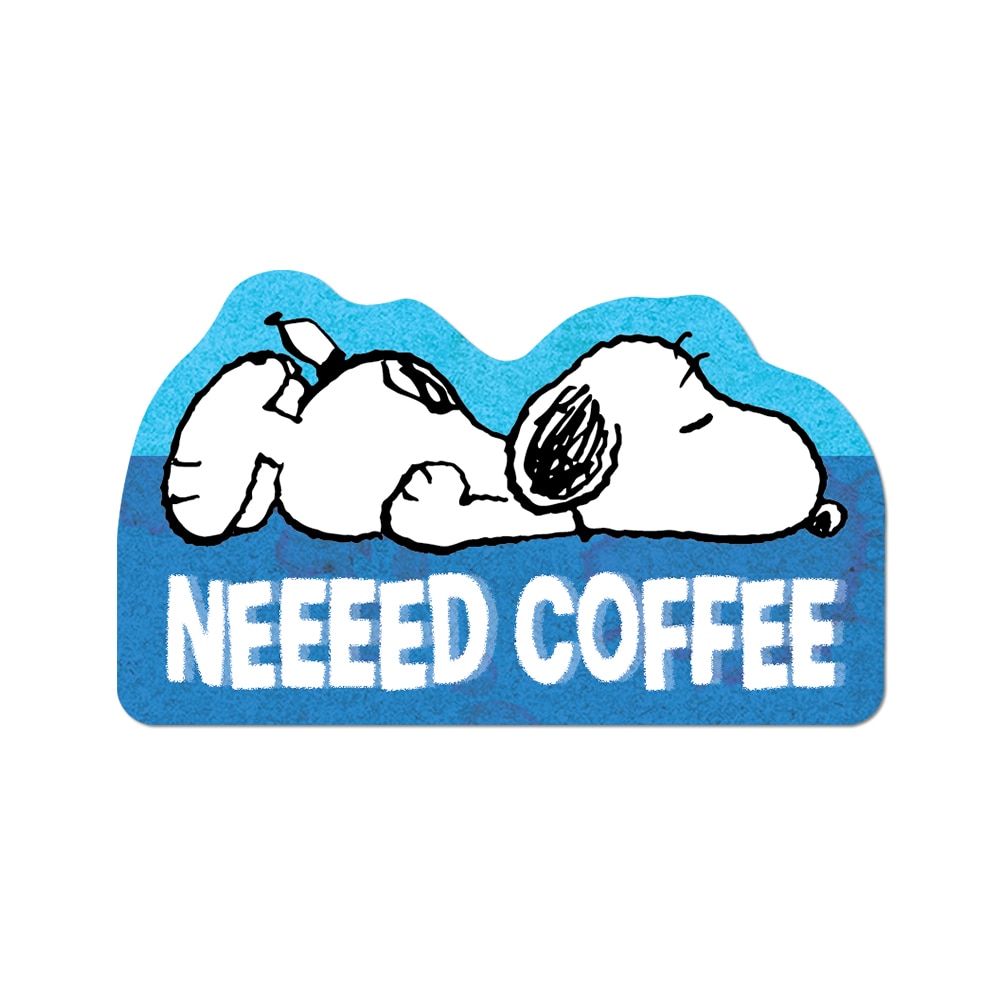 Need Coffee by Peanuts - Die-Cut Sticker