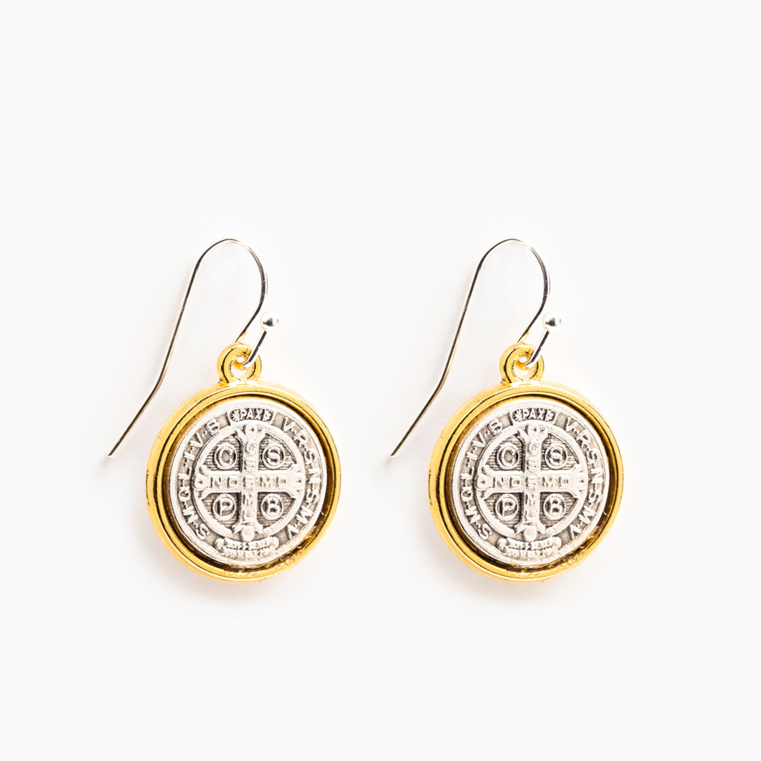 My Saint My Hero Benedictine Blessing Earrings