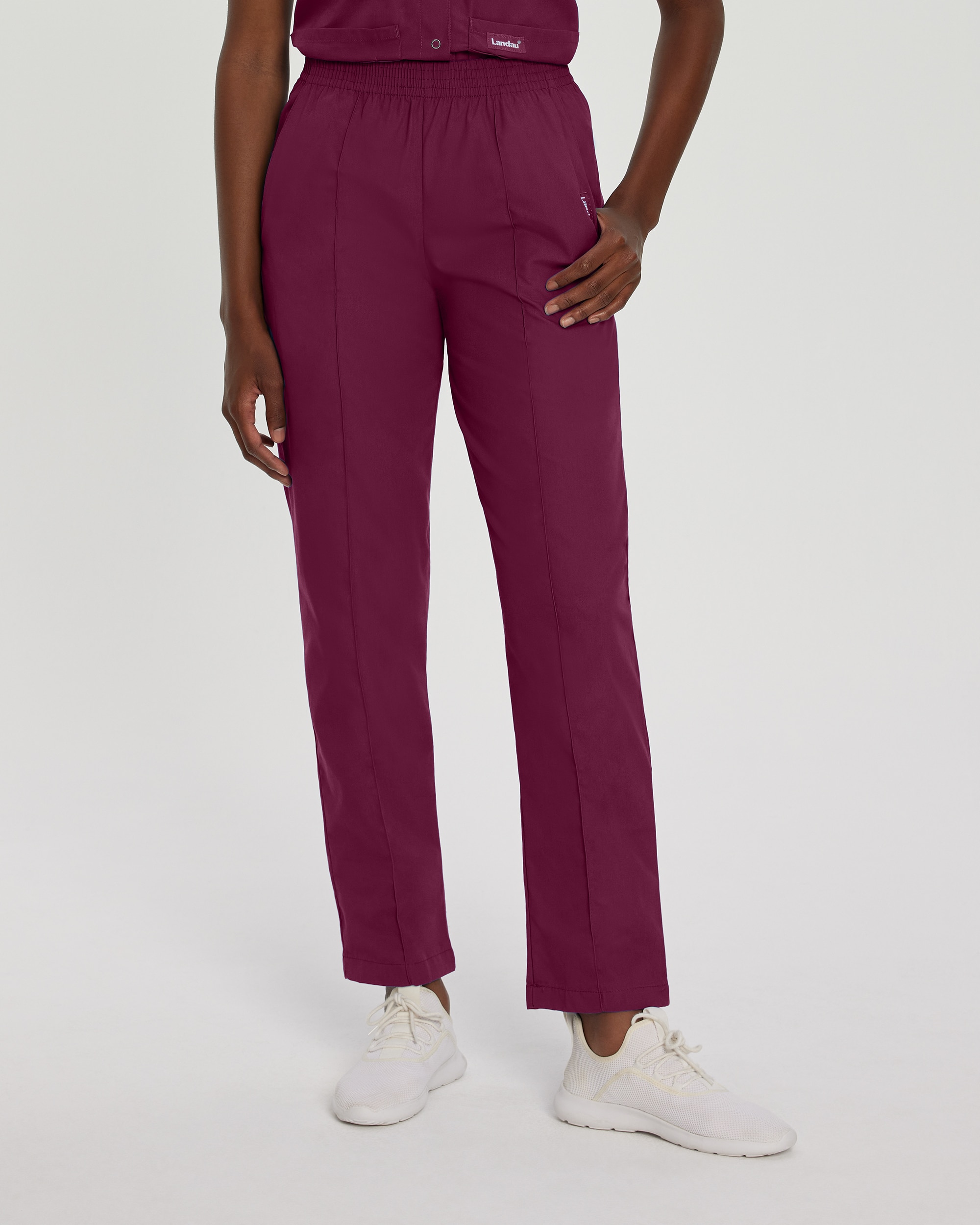 Landau Womens Classic Tapered Leg Pant  (Petite)