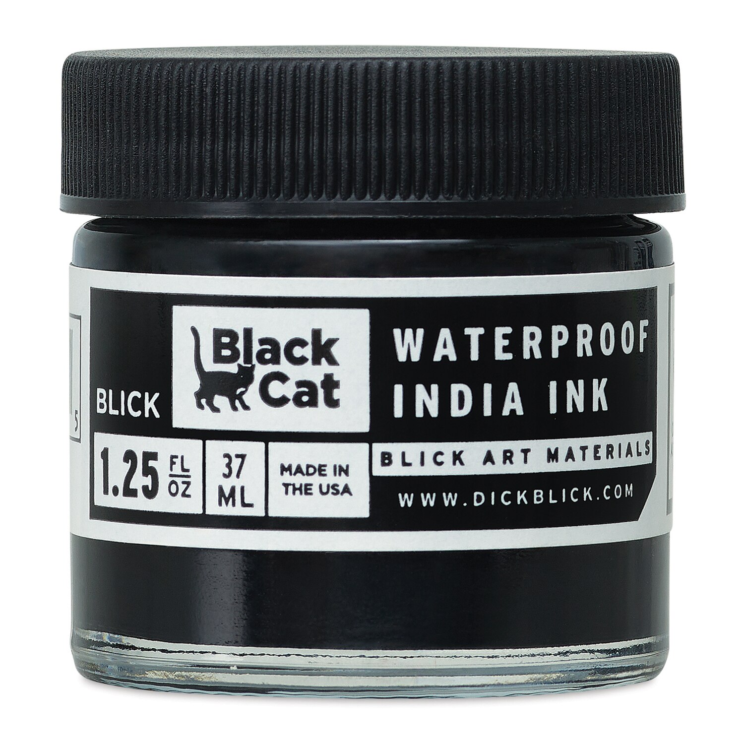 Blick Black Cat Waterproof India Ink - 1-1/4 oz