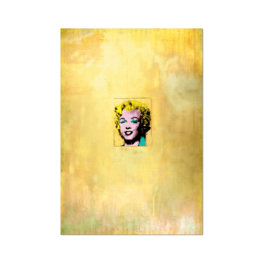 Gold Marilyn by Andy Warhol - Die-Cut Sticker