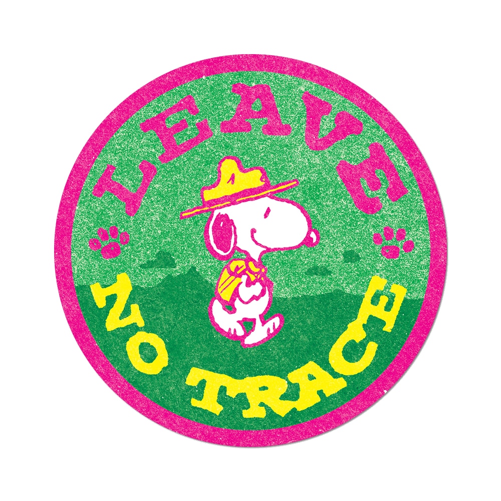 Leave No Trace by Peanuts - Die-Cut Sticker