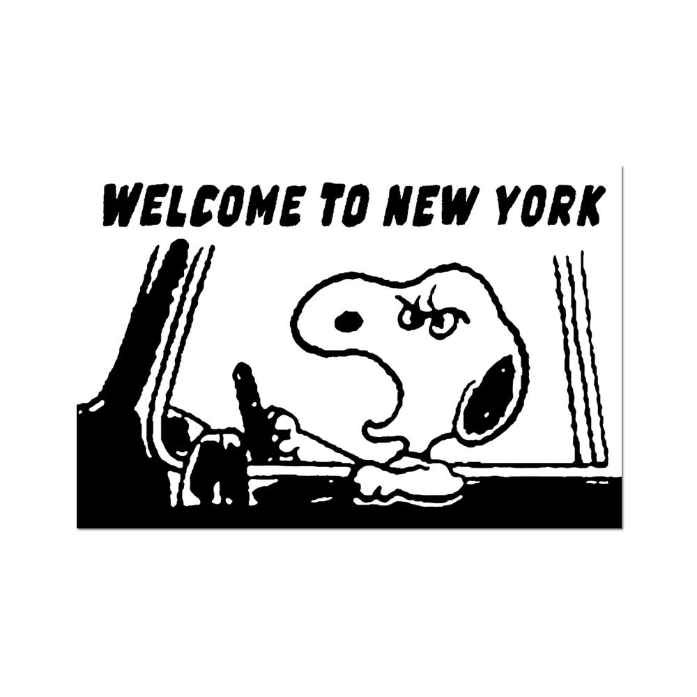 Welcome to New York by Peanuts - Die-Cut Sticker