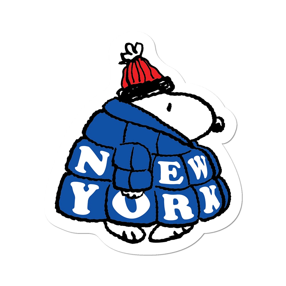 Snoopy NY Puffer Coat by Peanuts - Die-Cut Sticker