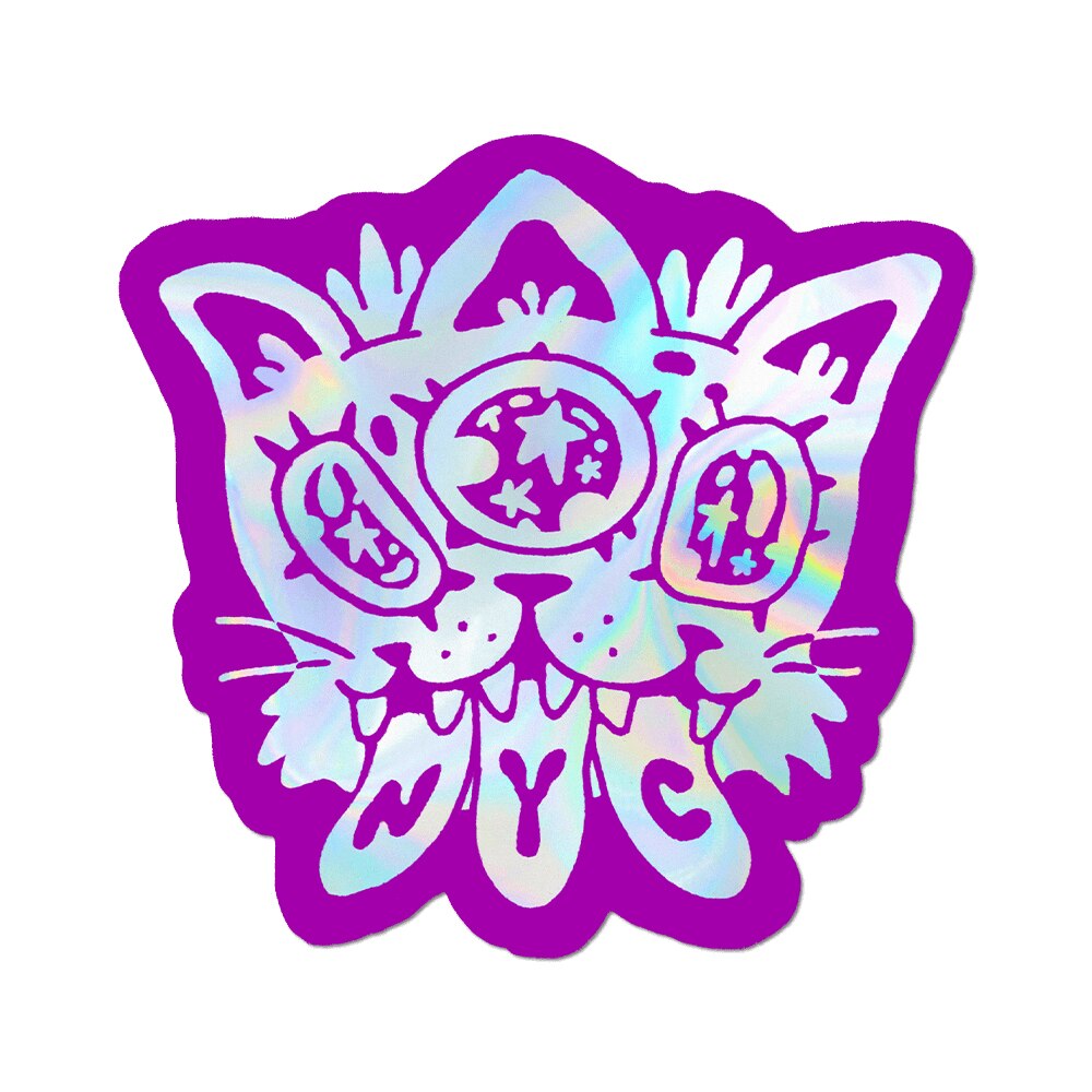 Trippy Kitty - Die-Cut Sticker