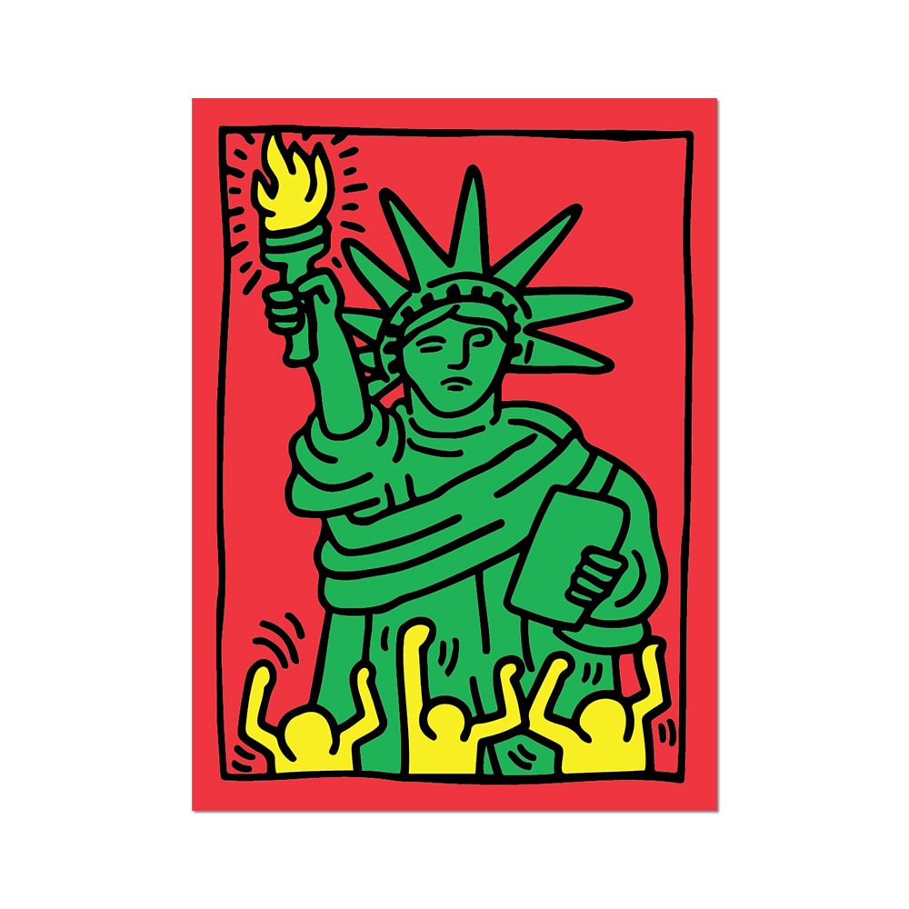 Liberty by Keith Haring - Die-Cut Sticker