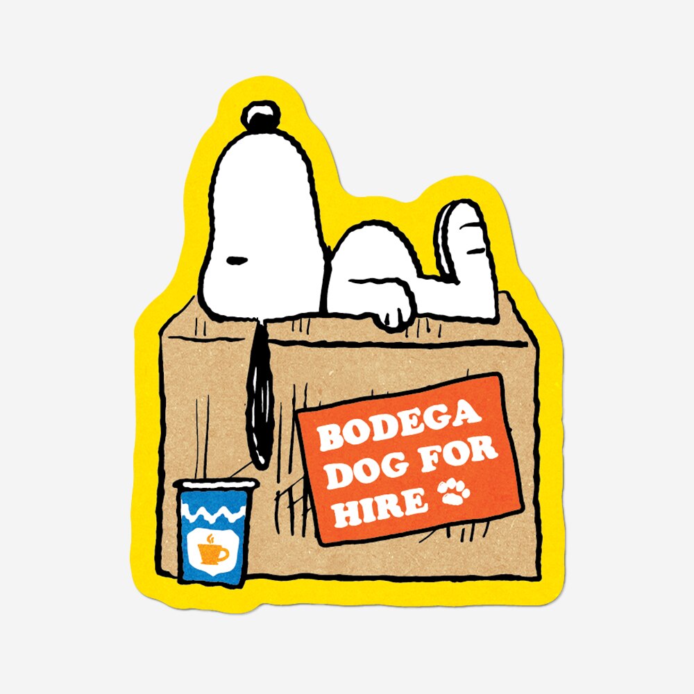 Bodega Dog by Peanuts - Die-Cut Sticker