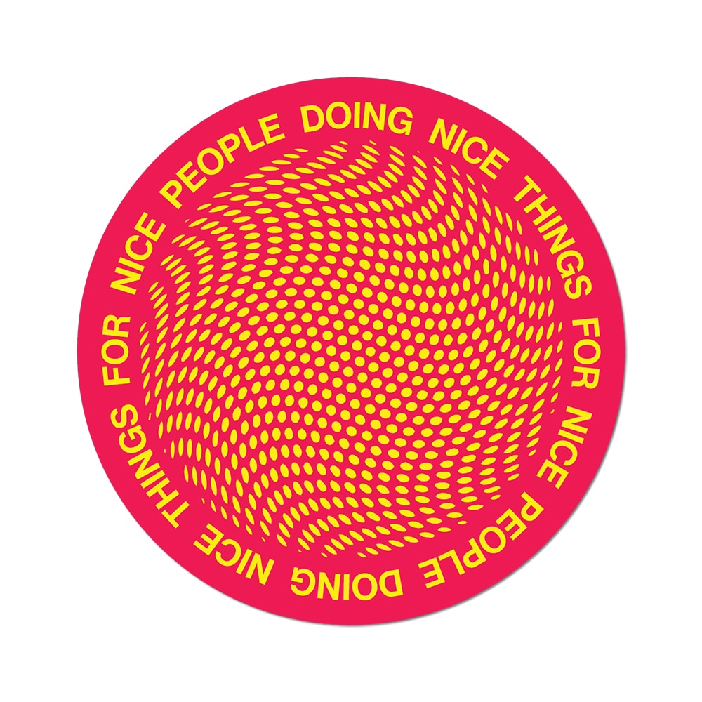 Nice People Doing Nice Things by Oliver Payne - Die-Cut Sticker