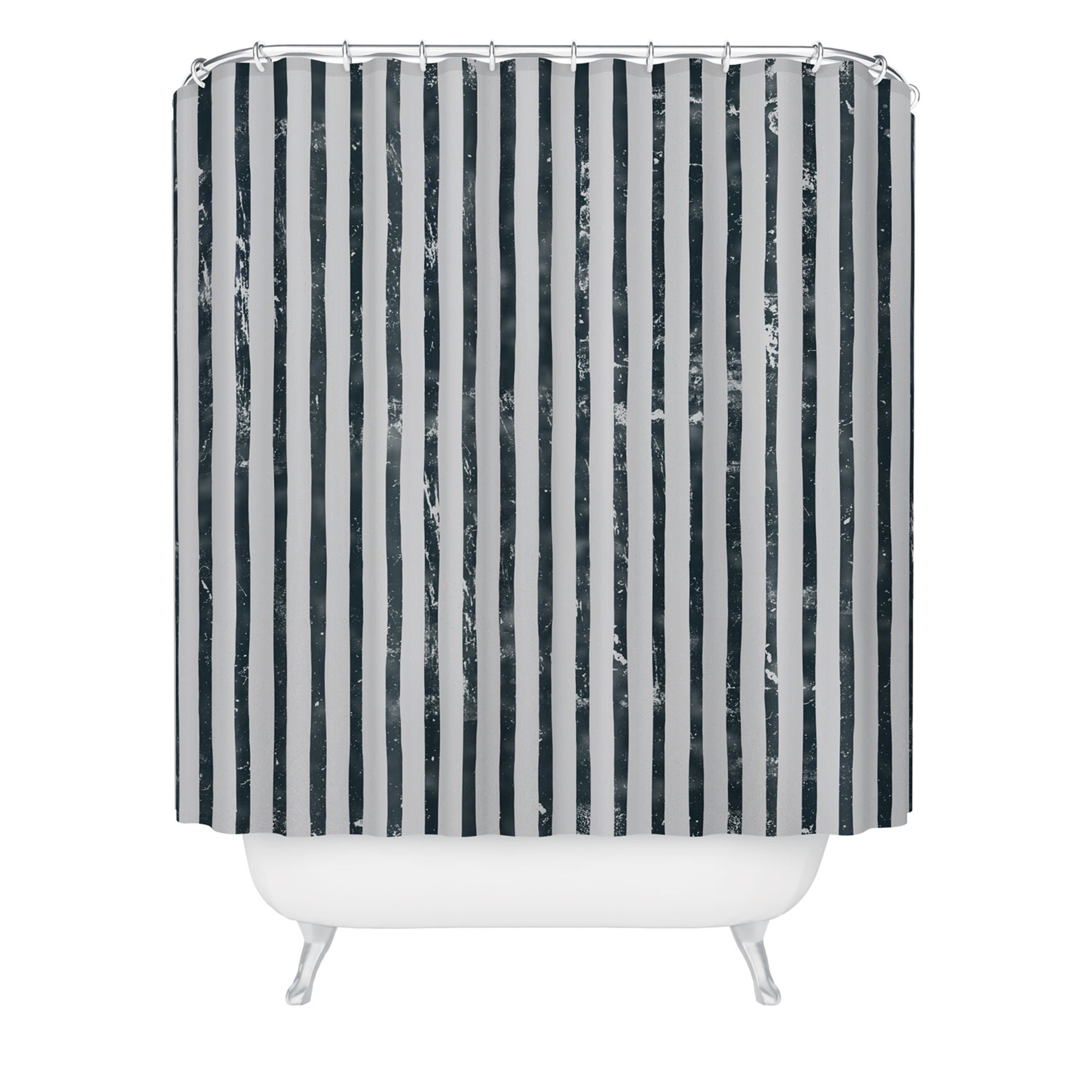 Society6 Chunky Stripe Shower Curtain