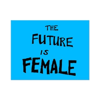 The Future is Female by Sam Durant - Die-Cut Sticker