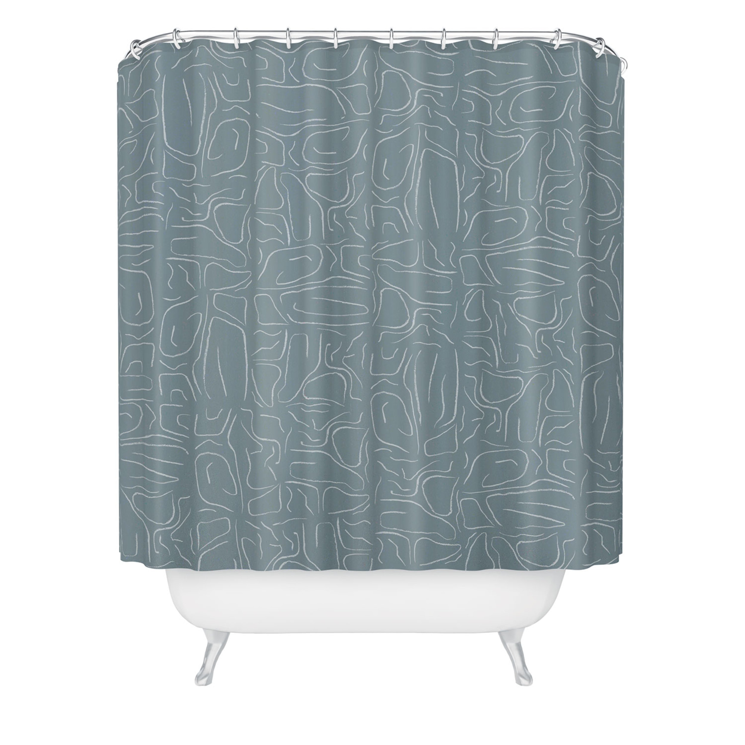 Society6 Abstract Lines Shower Curtain