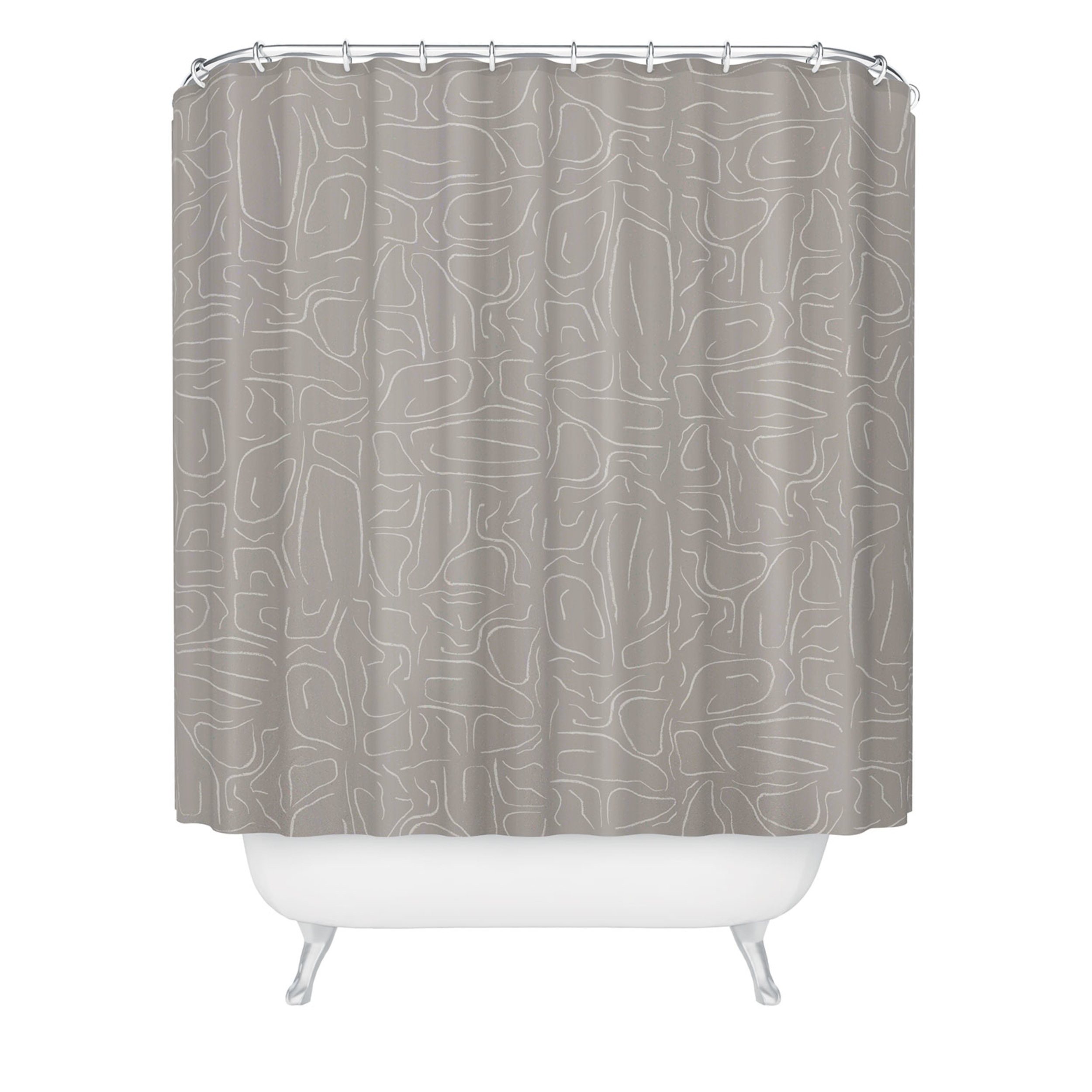 Society6 Abstract Lines Shower Curtain