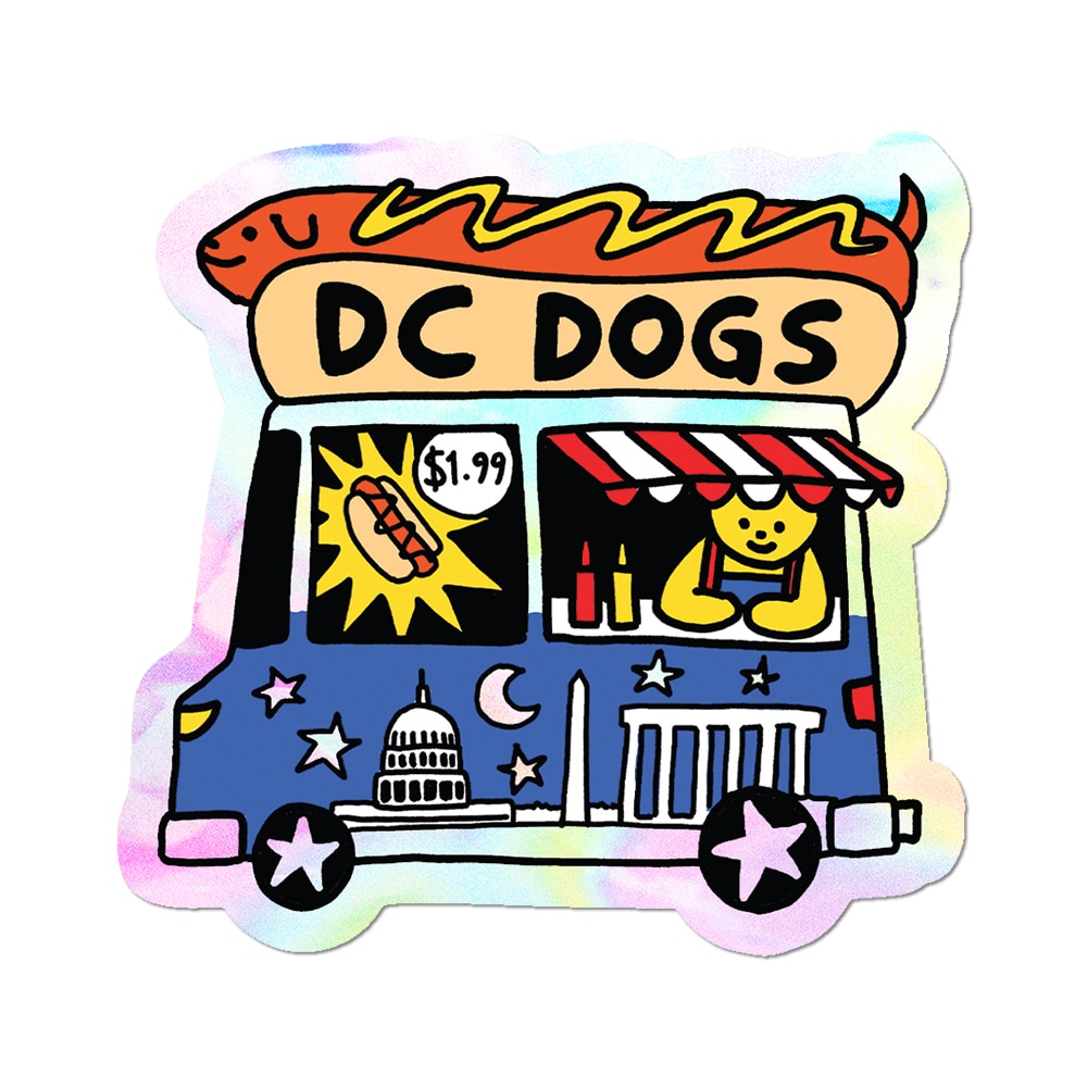 DC Dogs Food Truck - Die-Cut Sticker