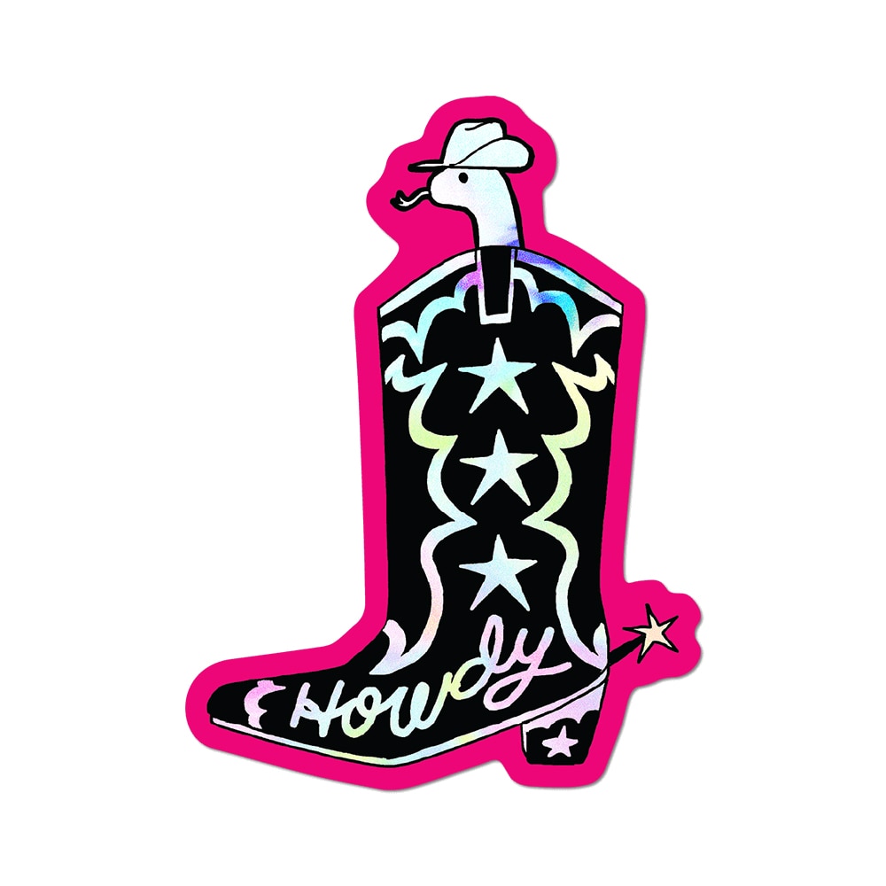 Howdy Boot - Die-Cut Sticker