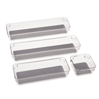 Simplify 4 Pack Multipurpose Drawer Organizers