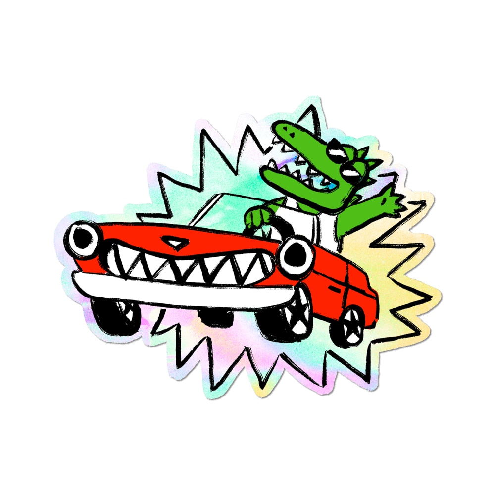 Cruisin Gator - Die-Cut Sticker