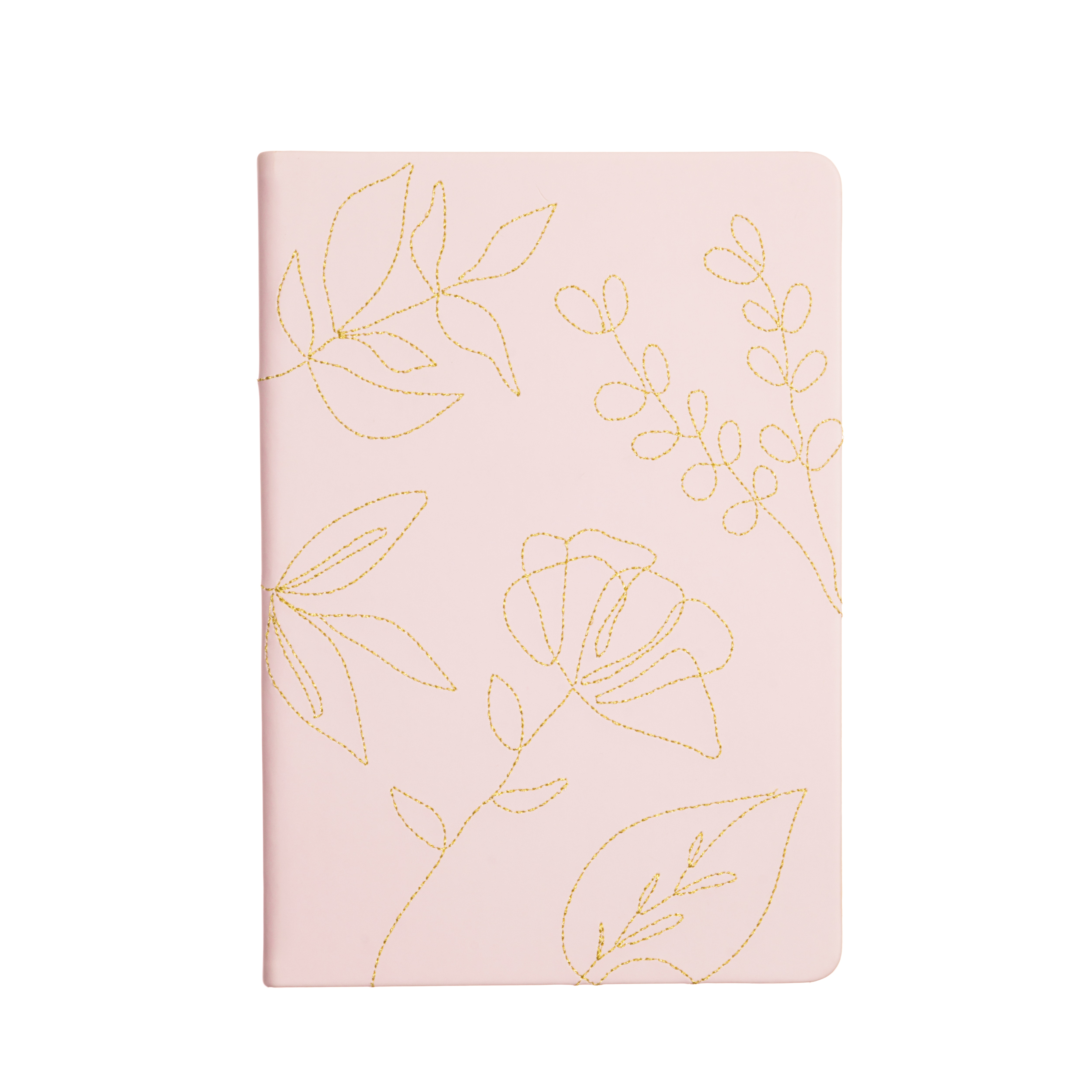 Eccolo Stitched Journal Gold Stitched Botanical 6x8