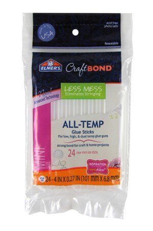 Elmer's Less Mess Hot Glue Sticks, 4
