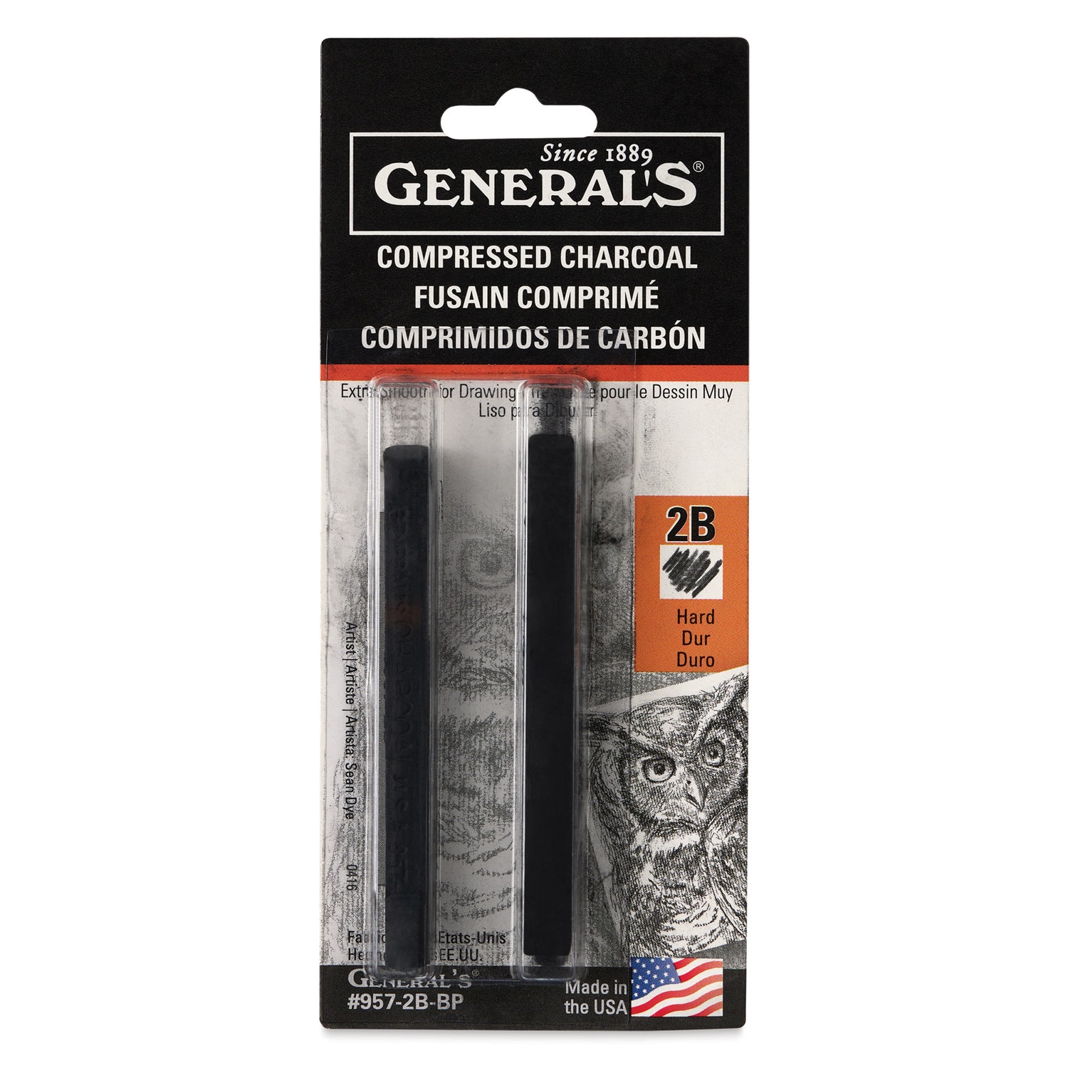 Comp Charcoal 2B Hard 2Pk