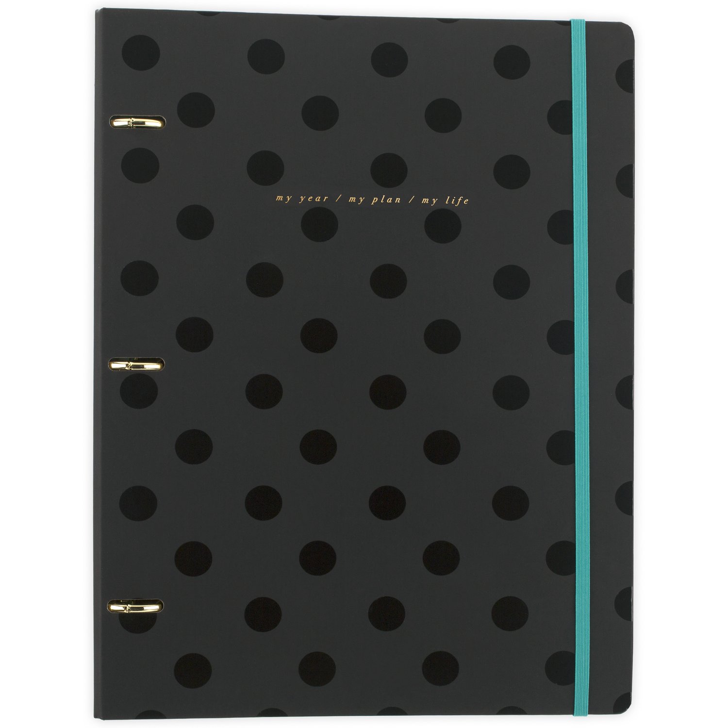 West Village by Mead 3-Ring Binder with Notebook Black Large 9 3/4" x 12 1/2"