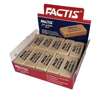 General Pencil General's Gum Eraser, Carded Packaging