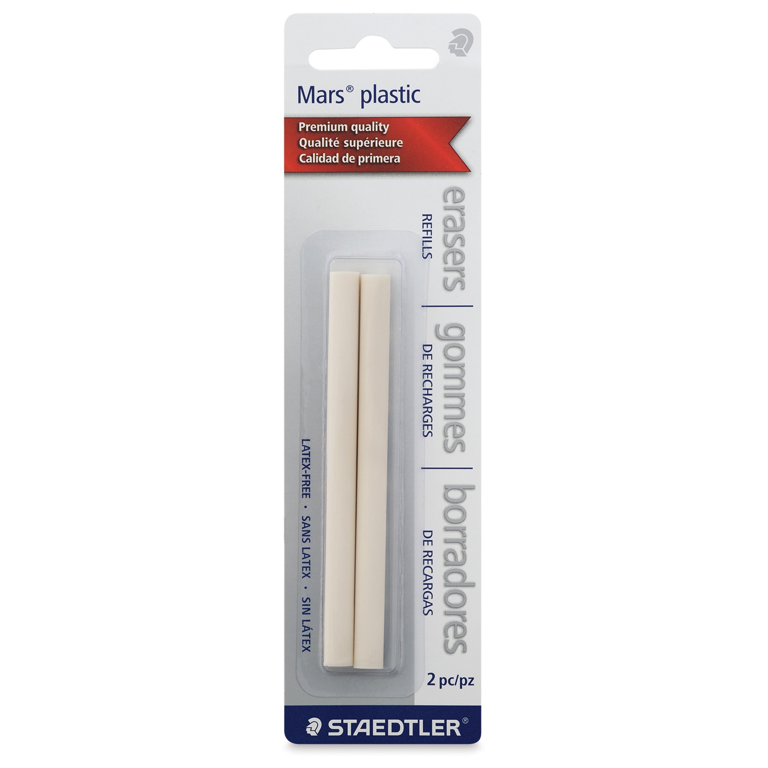 Staedtler Mars Plastic Stick Eraser Refill 2pk