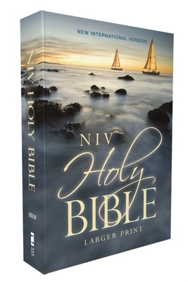 Niv  Holy Bible  Larger Print  Economy Edition  Paperback  Blue  Comfort Print