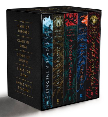 George R. R. Martin's a Game of Thrones 5-Book Boxed Set (Song of Ice and Fire Series): A Game of Thrones a Clash of Kings a Storm of Swords a Feas