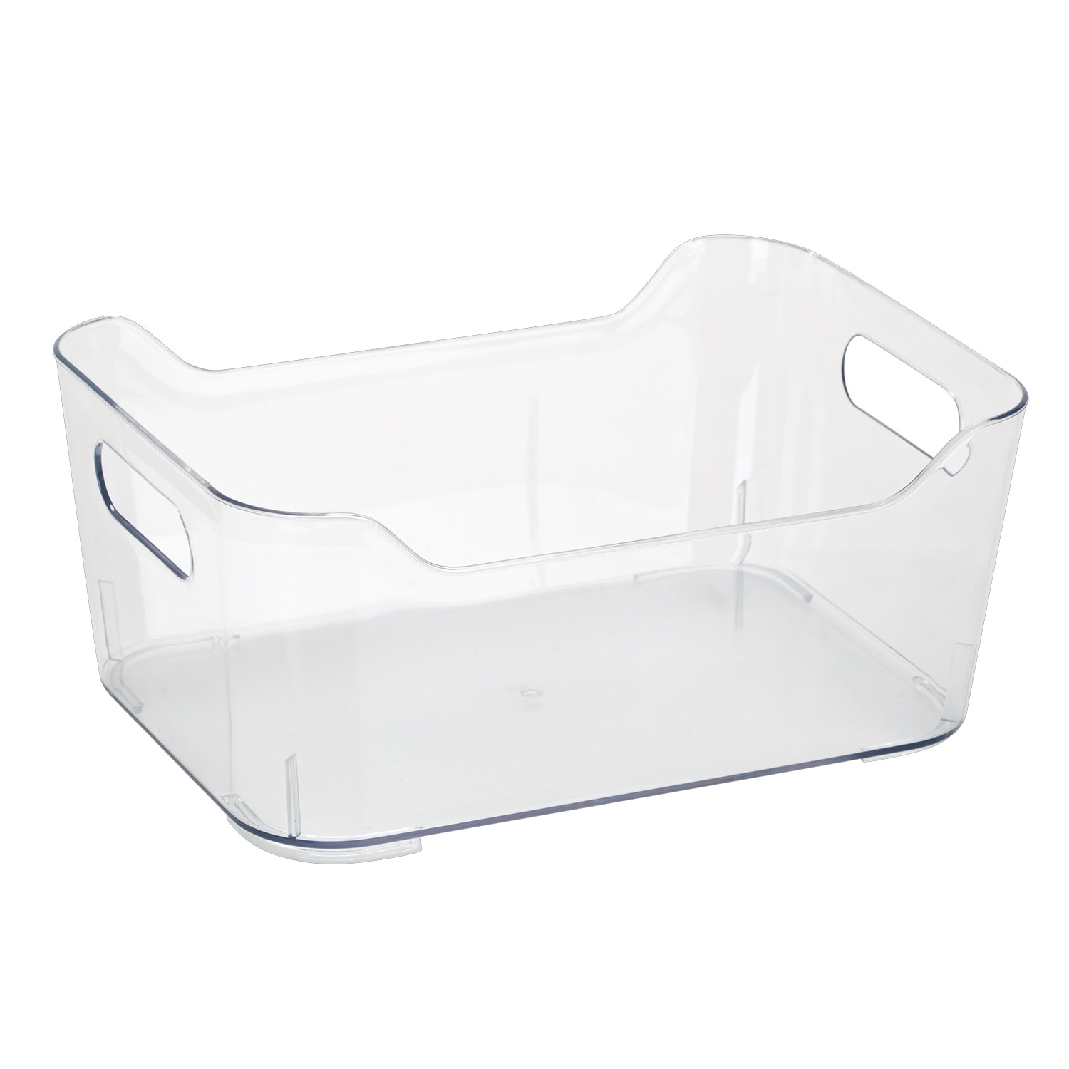 Simplify Medium Clear Storage Tote W Handles (2Pk)