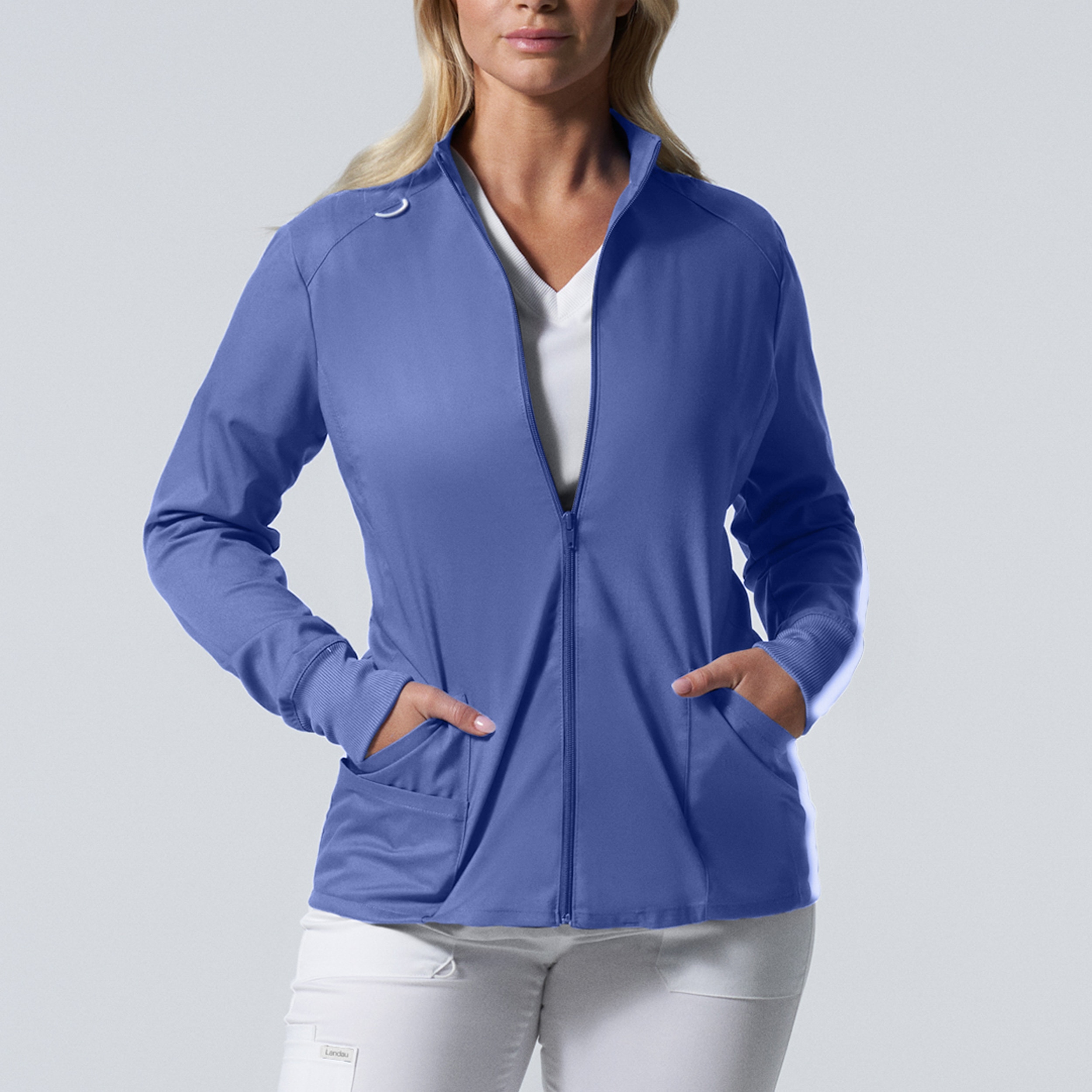 Proflex Womens Zip Front Scrub Jacket (LJ701)