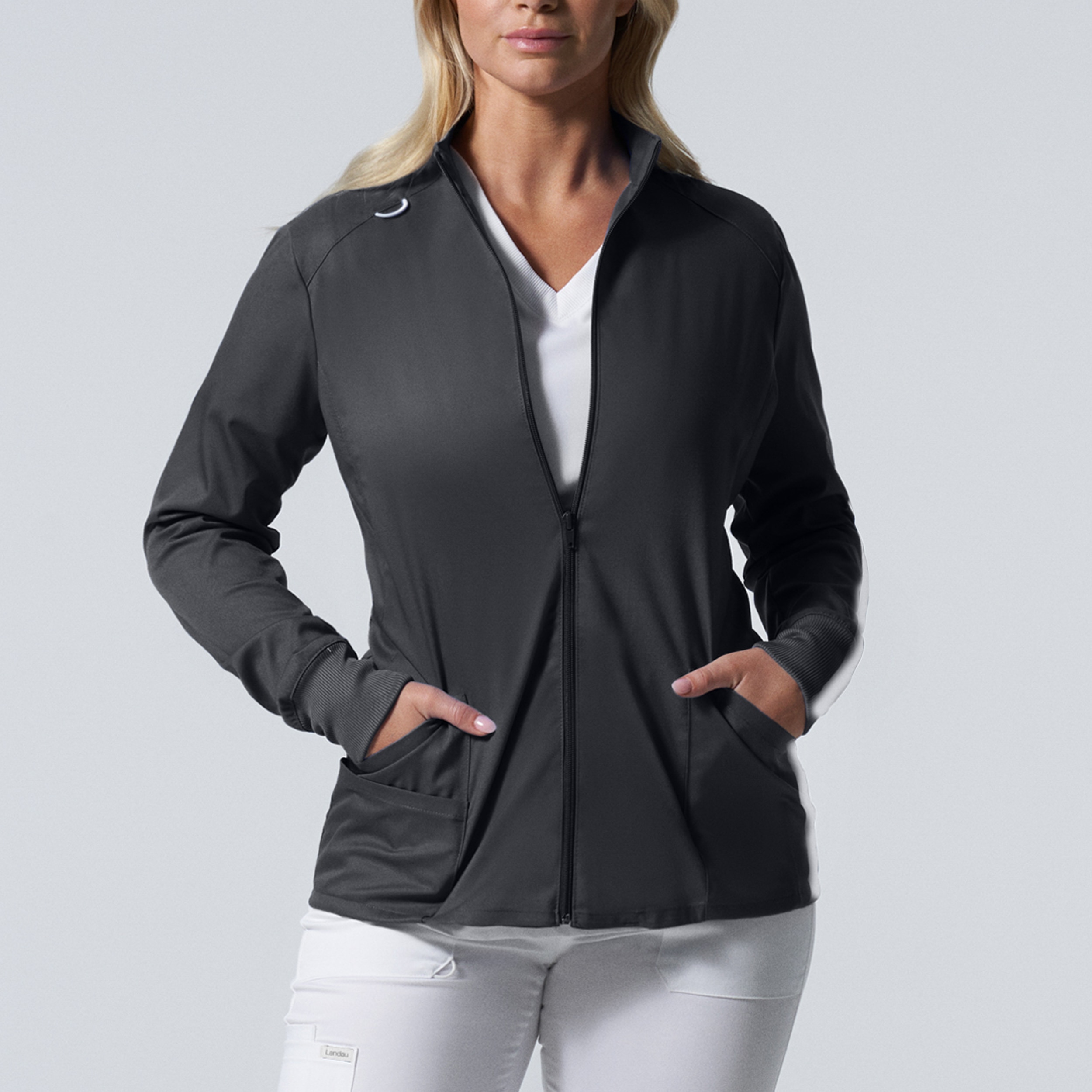 Proflex Womens Zip Front Scrub Jacket (LJ701)