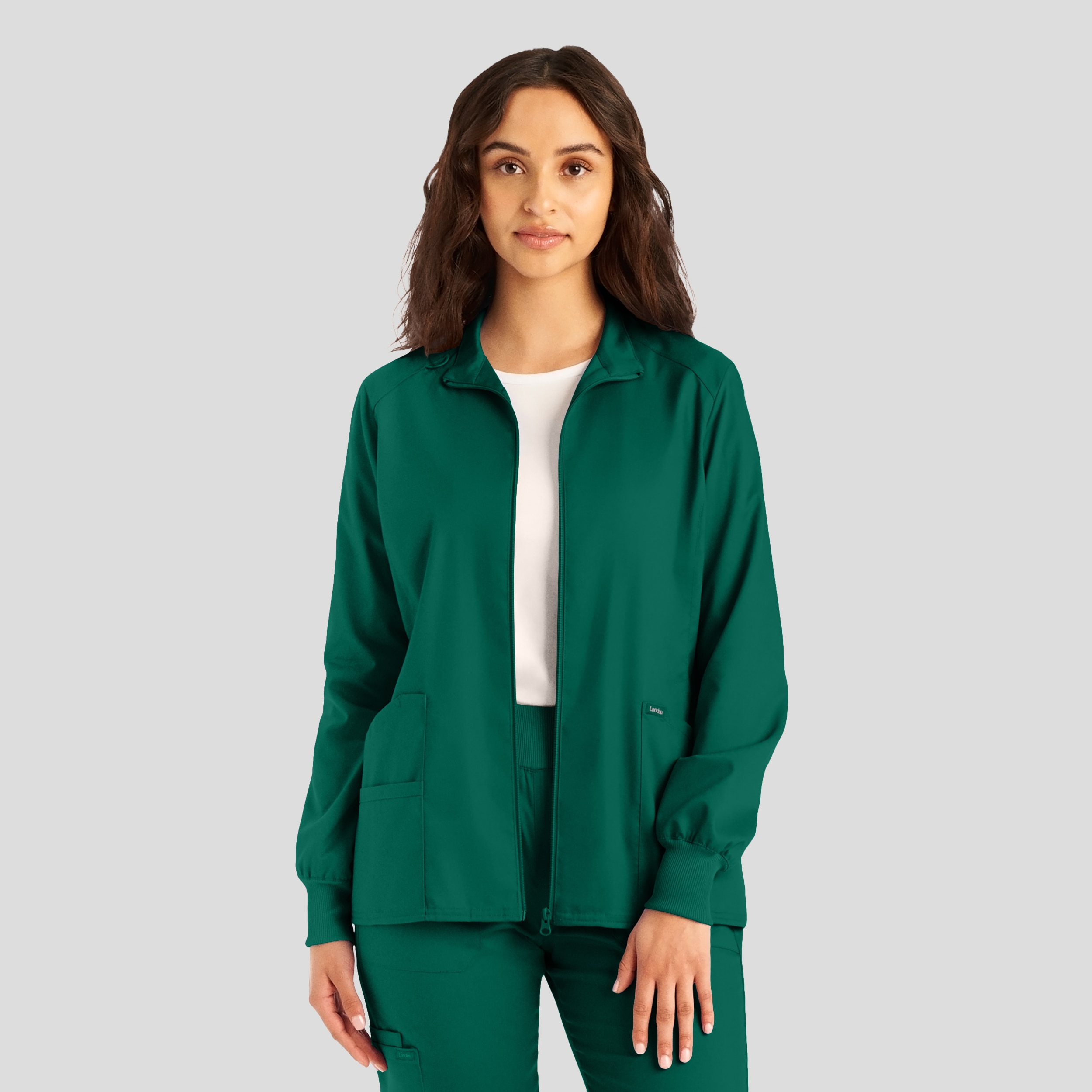 Proflex Womens Zip Front Scrub Jacket (LJ701)
