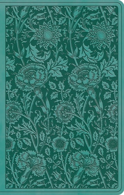 ESV Premium Gift Bible (Trutone  Teal  Floral Design)