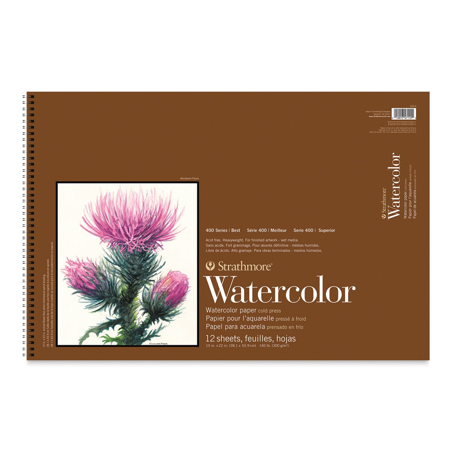 Strathmore Watercolor Paper Pad, 400 Series, 6" x 12"
