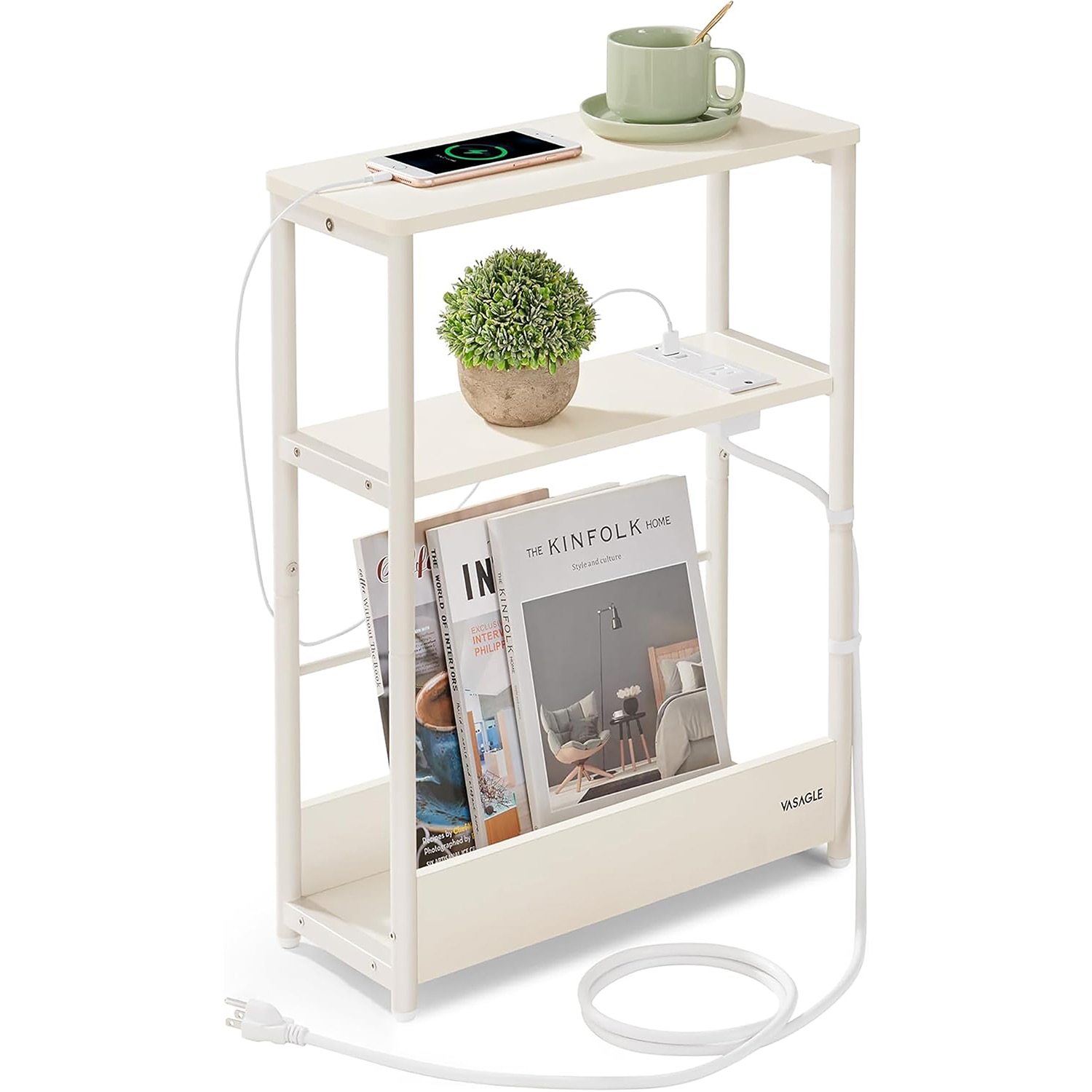 SONGMICS 3-Tier End Table