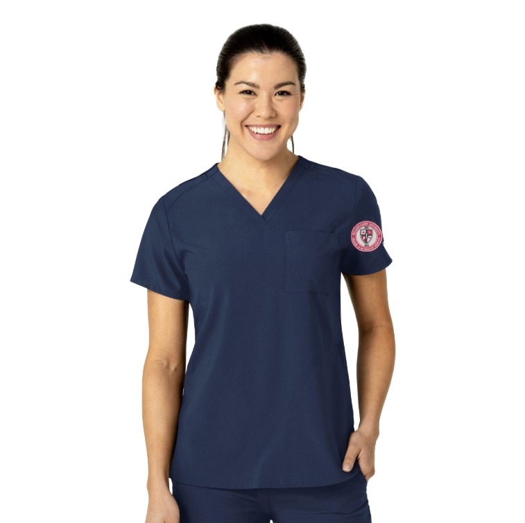 Wink W123 Women's Flex N Reach V-Neck Top 6045WC1