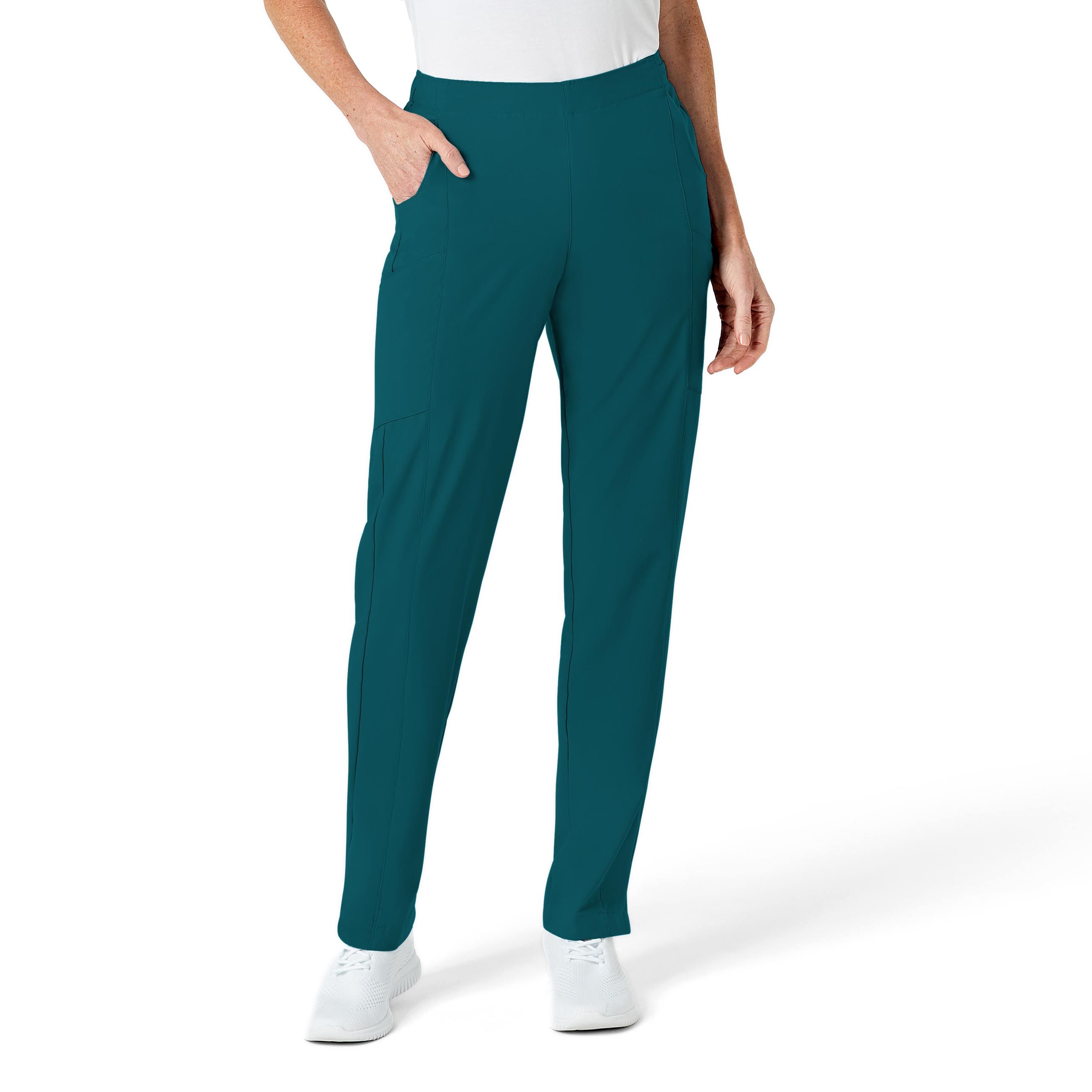 WonderWink W123 Women's Flat Front Double Cargo Scrub Pant, 5155