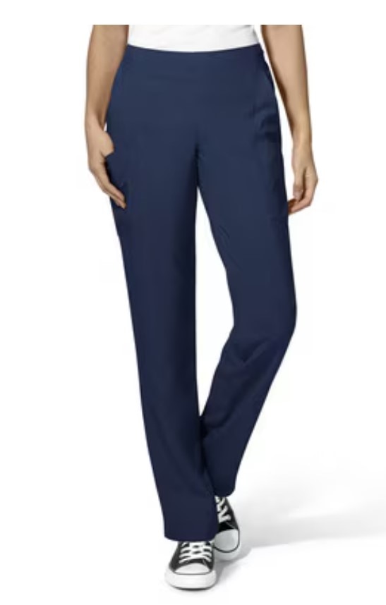 WonderWink W123 Women's Flat Front Double Cargo Scrub Pant, 5155