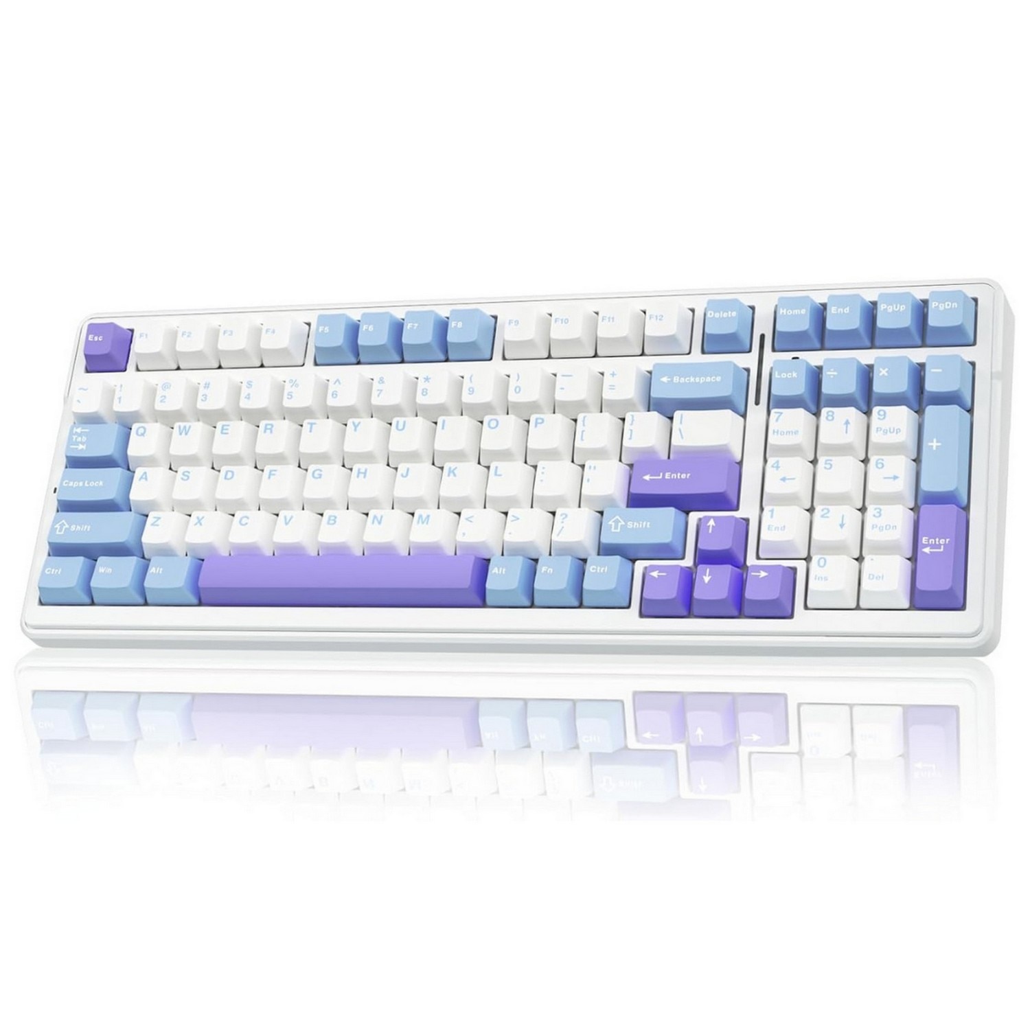 AULA F99 96% Layout Wireless Mechanical Gaming Keyboard-Hot Swap Pre-Lubed Linear Switches-Tri-Mode BT5.0/2.4GHz/USB-C-RGB Backlit