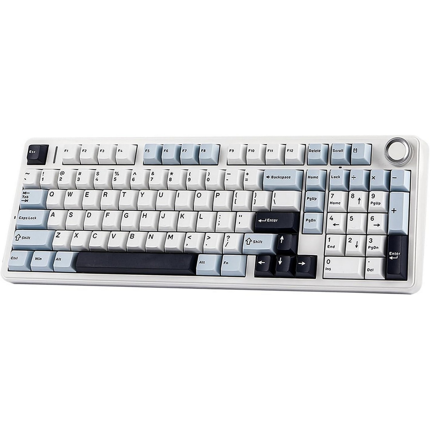 AULA F99Pro Wireless Mechanical Keyboard-Tri-Mode BT5.0/2.4GHz/USB-C-8000mAh Battery-Hot Swap Switches-RGB Backlit-Media Knob-Side-Printed Keys