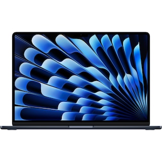 Image 1: 15-inch MacBook Air: Apple M4 chip with 10-core CPU and 10-core GPU 16GB 256GB SSD - Midnight