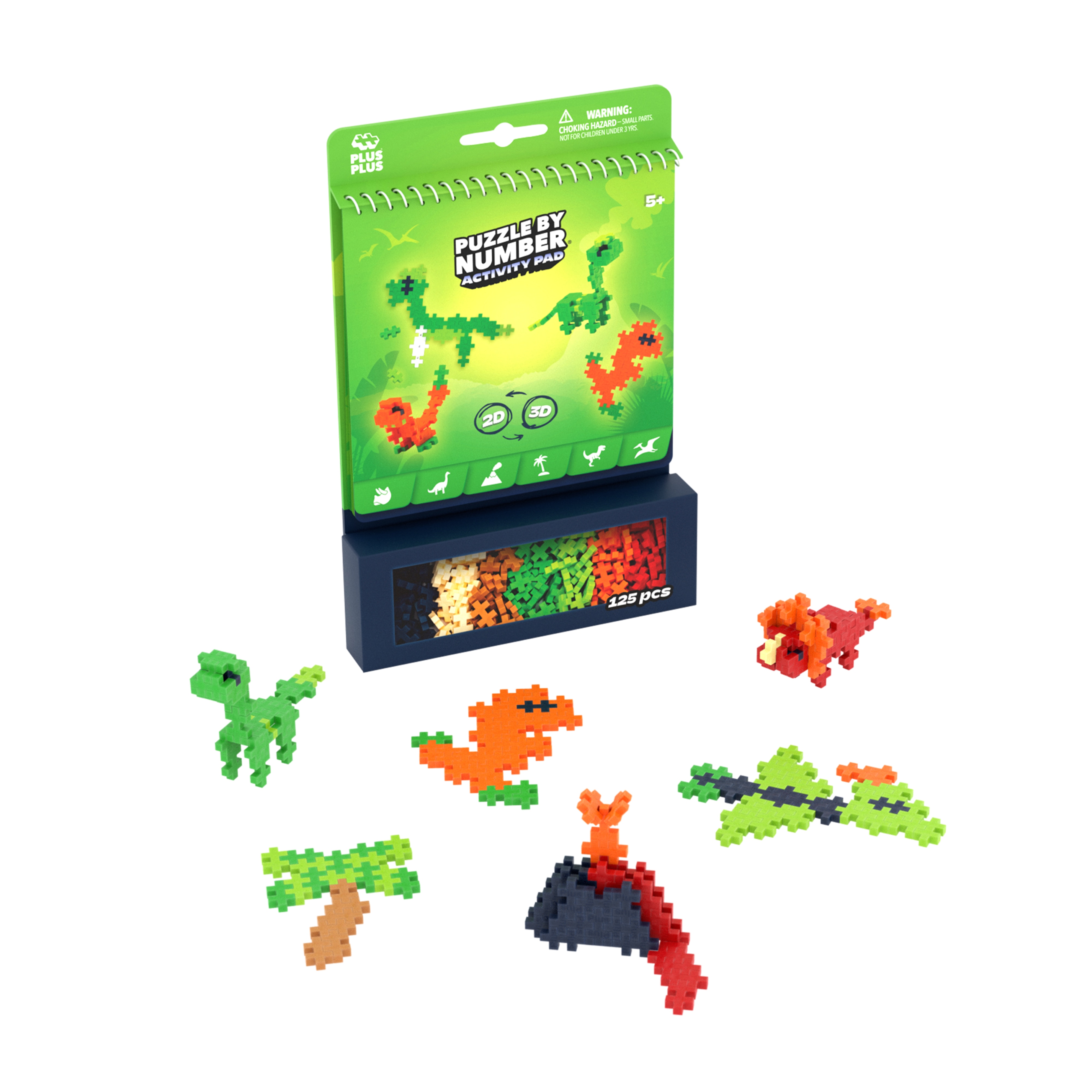 Puzzle By Number Activity Pad - Dinosaurs