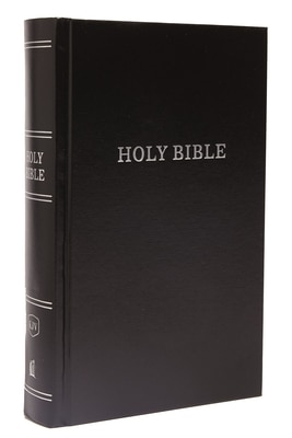 KJV  Pew Bible  Large Print  Hardcover  Black  Red Letter Edition