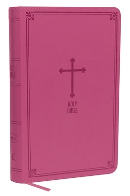 NKJV  Deluxe Gift Bible  Imitation Leather  Pink  Red Letter Edition