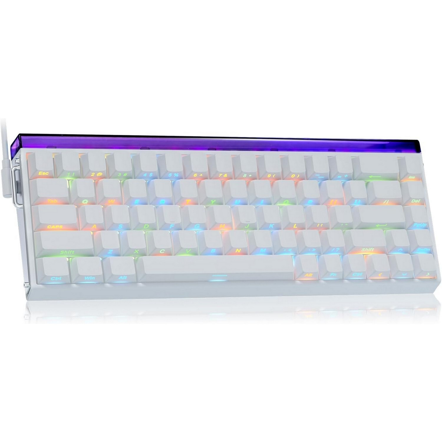 AULA Hero 68 HE 60% Wired Magnetic Gaming Keyboard-Rapid Hall Effect 0.125ms Adjustable Actuation-8kHz Polling-Side Print PBT Keys-RGB Backlit