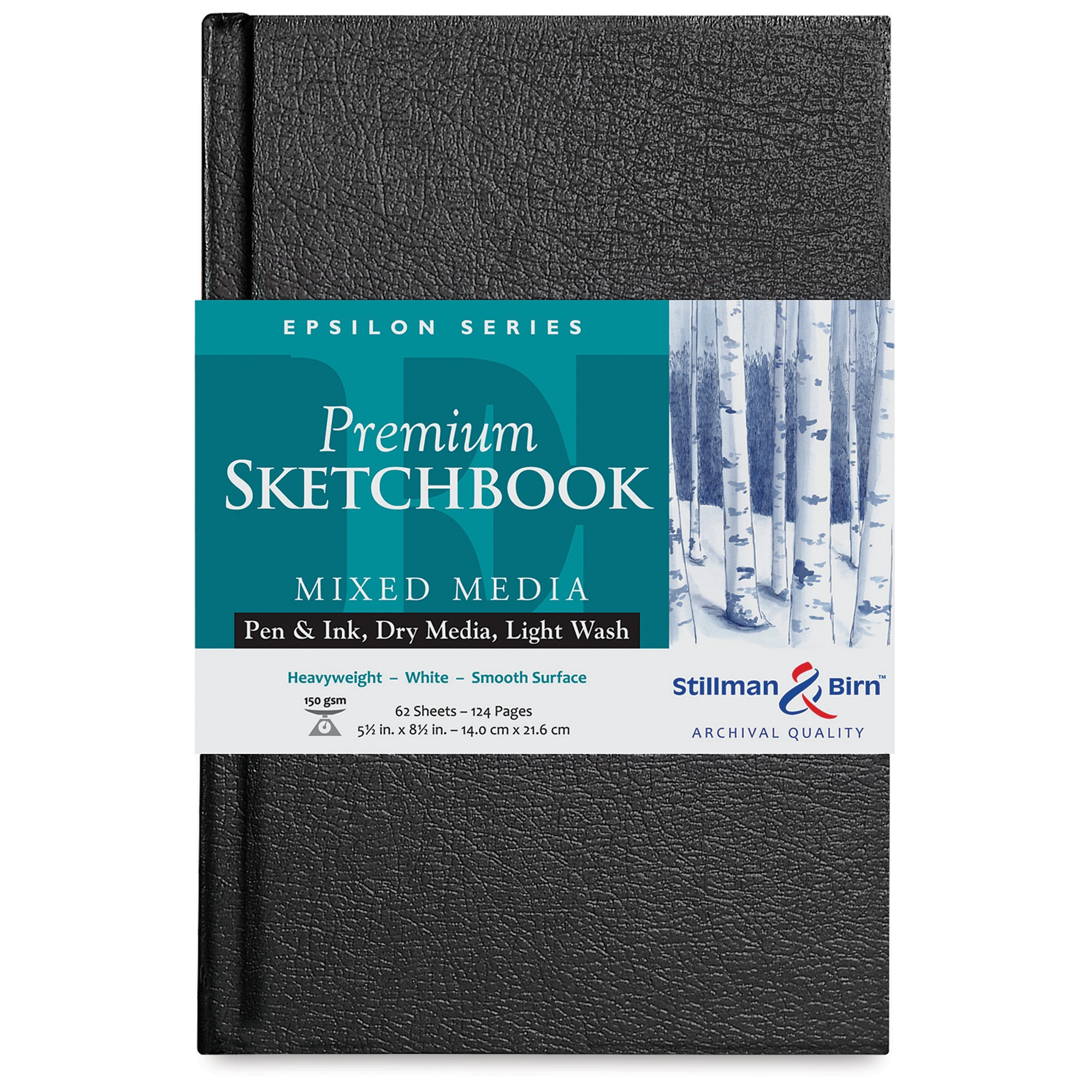 Stillman & Birn Epsilon Series Hardcover Sketchbook - 8-1/2" x 5-1/2" Portrait 62 Sheets