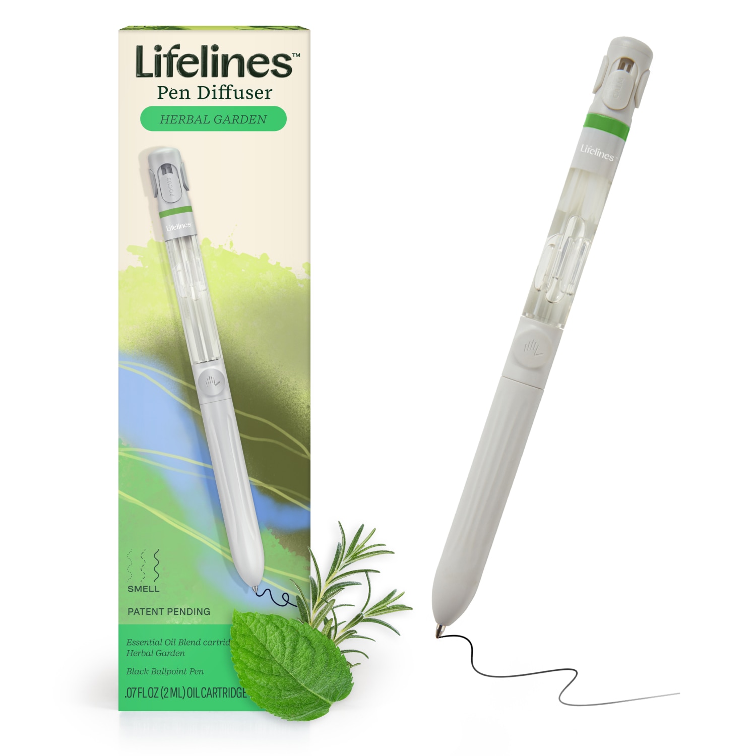 Lifelines Pen Diffuser with Essential Oil Blends - Herbal Garden